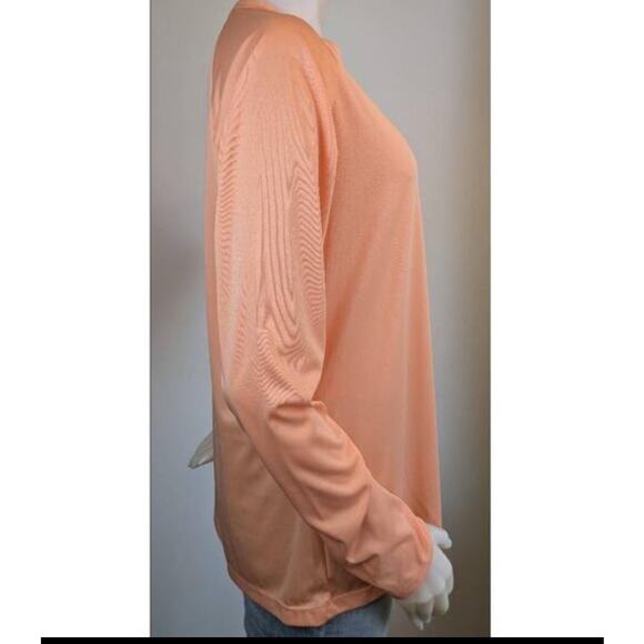 Columbia PFG Womens Fishing Shirt Large Peach Long Sleeve Performance Peach UPF - Picture 5 of 12